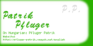 patrik pfluger business card